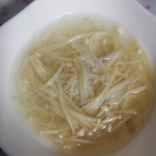 白糸こんにゃくとえのきの中華スープ